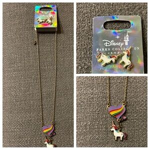 Disney Parks Inside
Out Rainbow
Unicorn Earrings & Necklace Set New